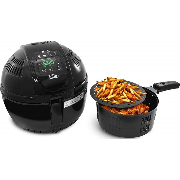 Elite Platinum EAF-2500D Dual Basket 3.5Qt Electri...