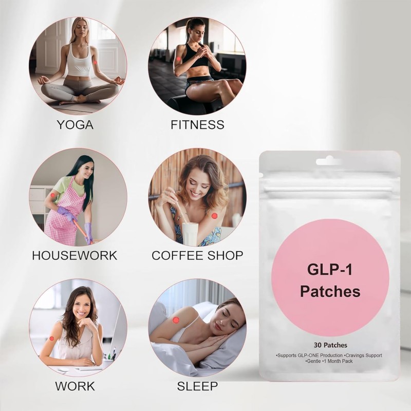 GLP-1 Patch - Suitable for Men and Women's Body Care Patches - 30 Pcs 