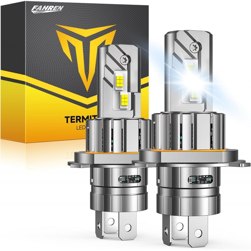 FAHREN H4/9003/HB2 LED Bulbs, 5000LM 900% [Modern ...